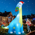 13 ft Christmas Inflatable Dinosaur, Christmas outdoor decoration