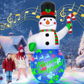 7 ft Inflatable Snowman with Music Box, Christmas outdoor decoration